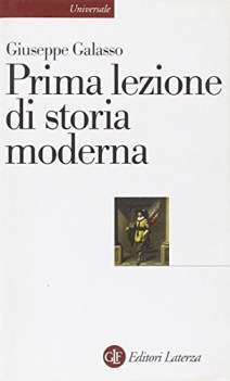 prima lezione di storia moderna