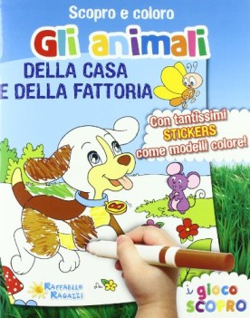 animali della casa e della fattoria scopro e coloro