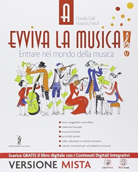 evviva la musica! a+b+quad. +eb musica,ed.mus.teatro,cine