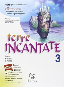 terre incantate 3 +dvd italiano, antologia tr.