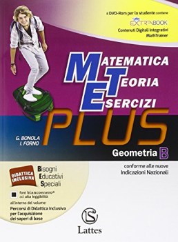 matematica teoria esercizi B plus GEOM.+dvd matematica sc.media