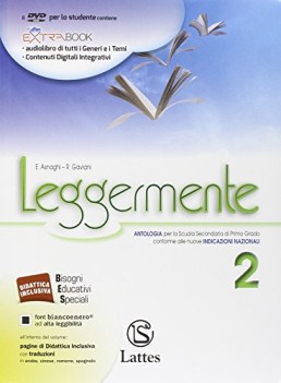 leggermente 2 +comp.2 online +lett.+dvd italiano, antologia media