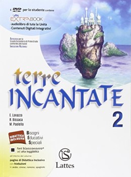 terre incantate 2 +dvd italiano, antologia tr.