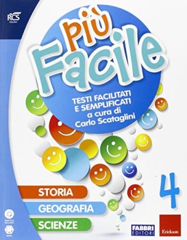 storia geografia scienze 4 piu facile testi facilitati