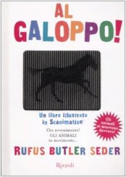 al galoppo! libro illustrato in scanimation