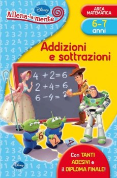 addizioni e sottrazioni 6-7 anni con adesivi