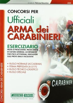 concorsi per ufficiali. arma dei carbinieri eserciziario