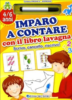 imparo a contare con il libro lavagna