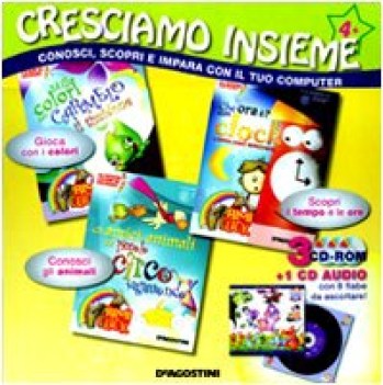 cresciamo insieme fc14 conosci scopri e impara con il tuo pc 3cdrom+1cdaudio