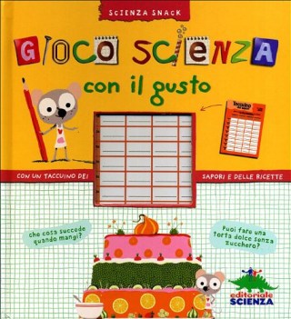 gioco scienza con il gusto con un taccuino dei sapori e delle ricette