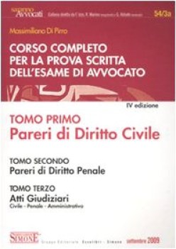 corso completo prova esame avvocato 54/3abc (4ediz.) (3tomi)