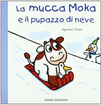 mucca moka e il pupazzo di neve