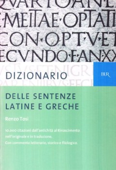 dizionario delle sentenze latine e greche