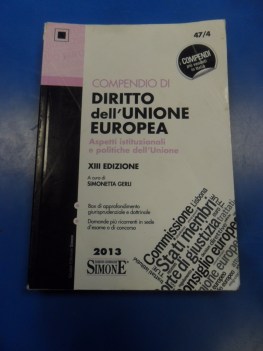 Compendio di diritto dell\'Unione Europea ne13