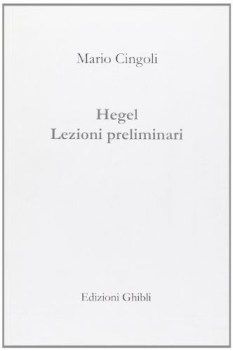 hegel lezioni preliminari